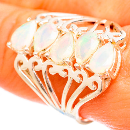 Ethiopian Opal Rings handcrafted by Ana Silver Co - RING123786