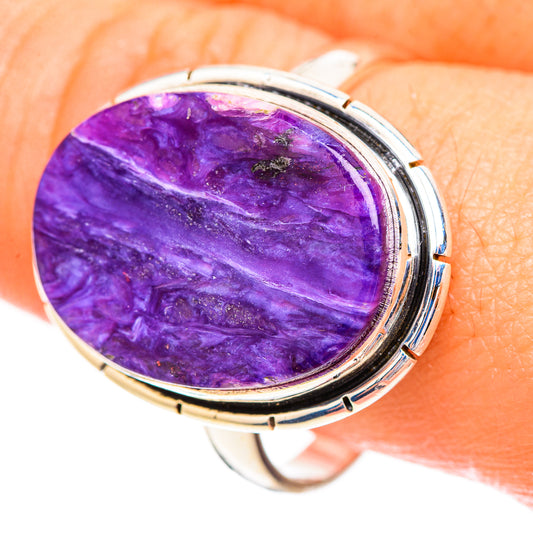 Charoite Rings handcrafted by Ana Silver Co - RING123799