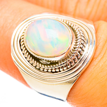 Ethiopian Opal Rings handcrafted by Ana Silver Co - RING123802