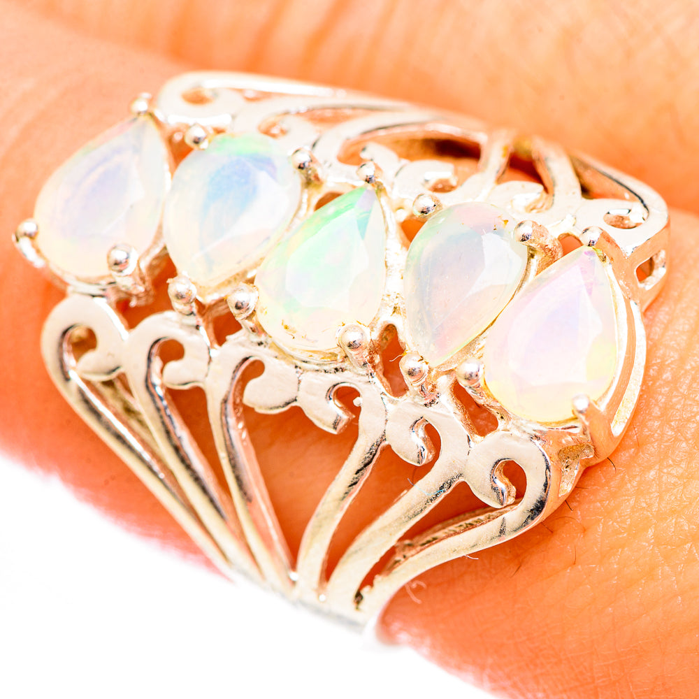 Ethiopian Opal Rings handcrafted by Ana Silver Co - RING123803