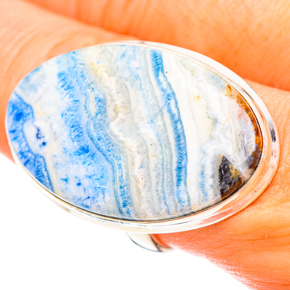 Blue Scheelite Rings handcrafted by Ana Silver Co - RING123832