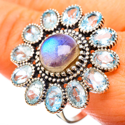 Labradorite Rings handcrafted by Ana Silver Co - RING123834