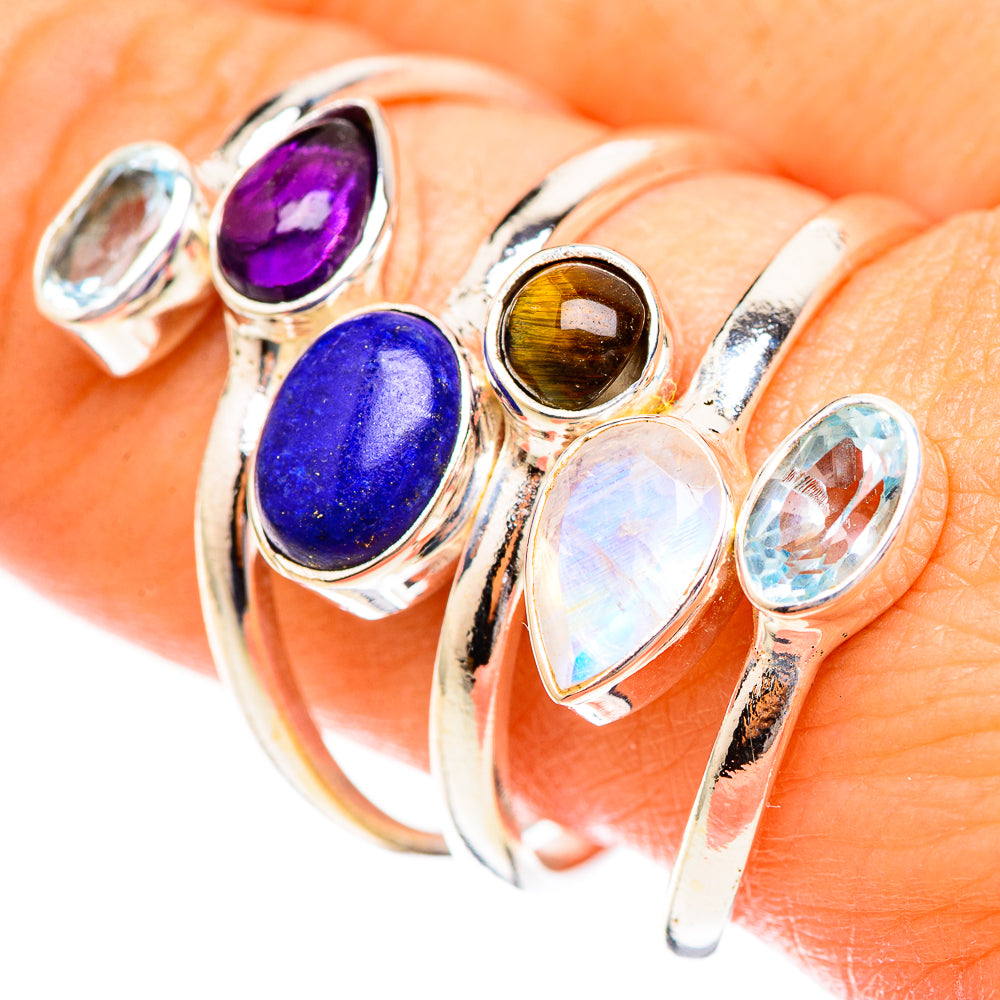 Lapis Lazuli Rings handcrafted by Ana Silver Co - RING123849