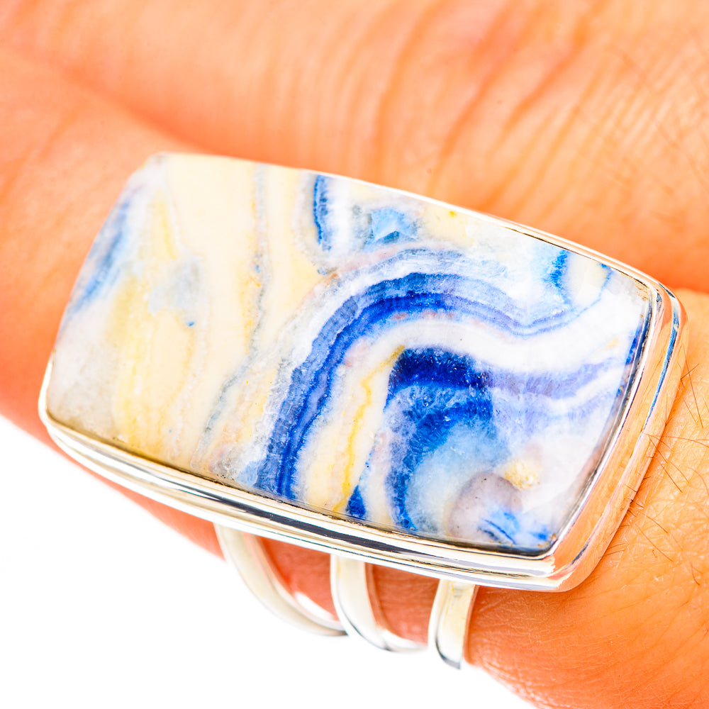 Blue Scheelite Rings handcrafted by Ana Silver Co - RING123860