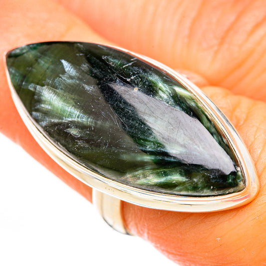 Seraphinite Rings handcrafted by Ana Silver Co - RING123865
