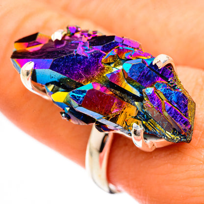 Titanium Sunshine Druzy Rings handcrafted by Ana Silver Co - RING123871