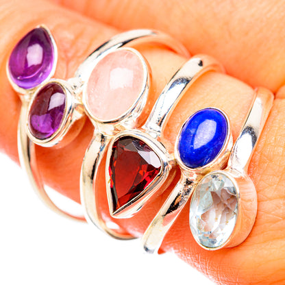 Rose Quartz Rings handcrafted by Ana Silver Co - RING123873