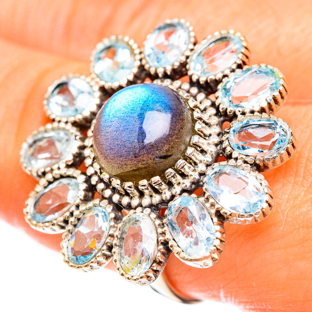 Labradorite Rings handcrafted by Ana Silver Co - RING123876