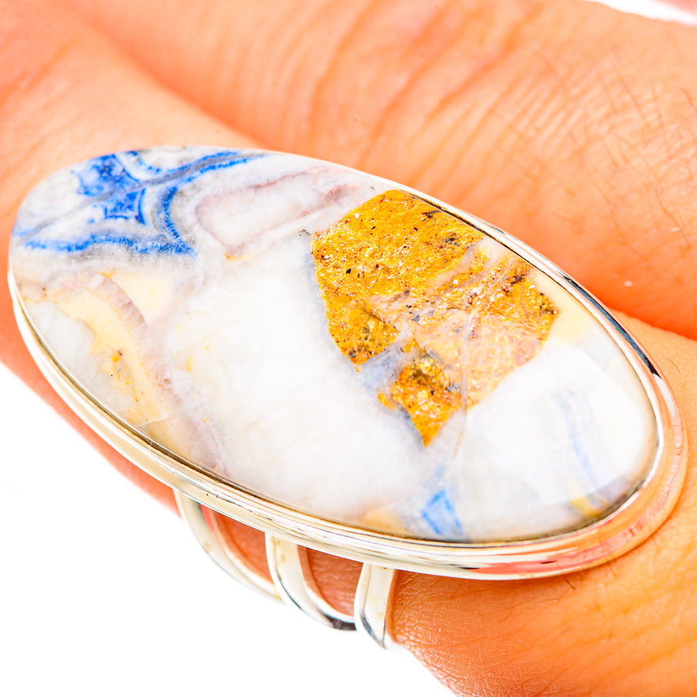 Blue Scheelite Rings handcrafted by Ana Silver Co - RING123881