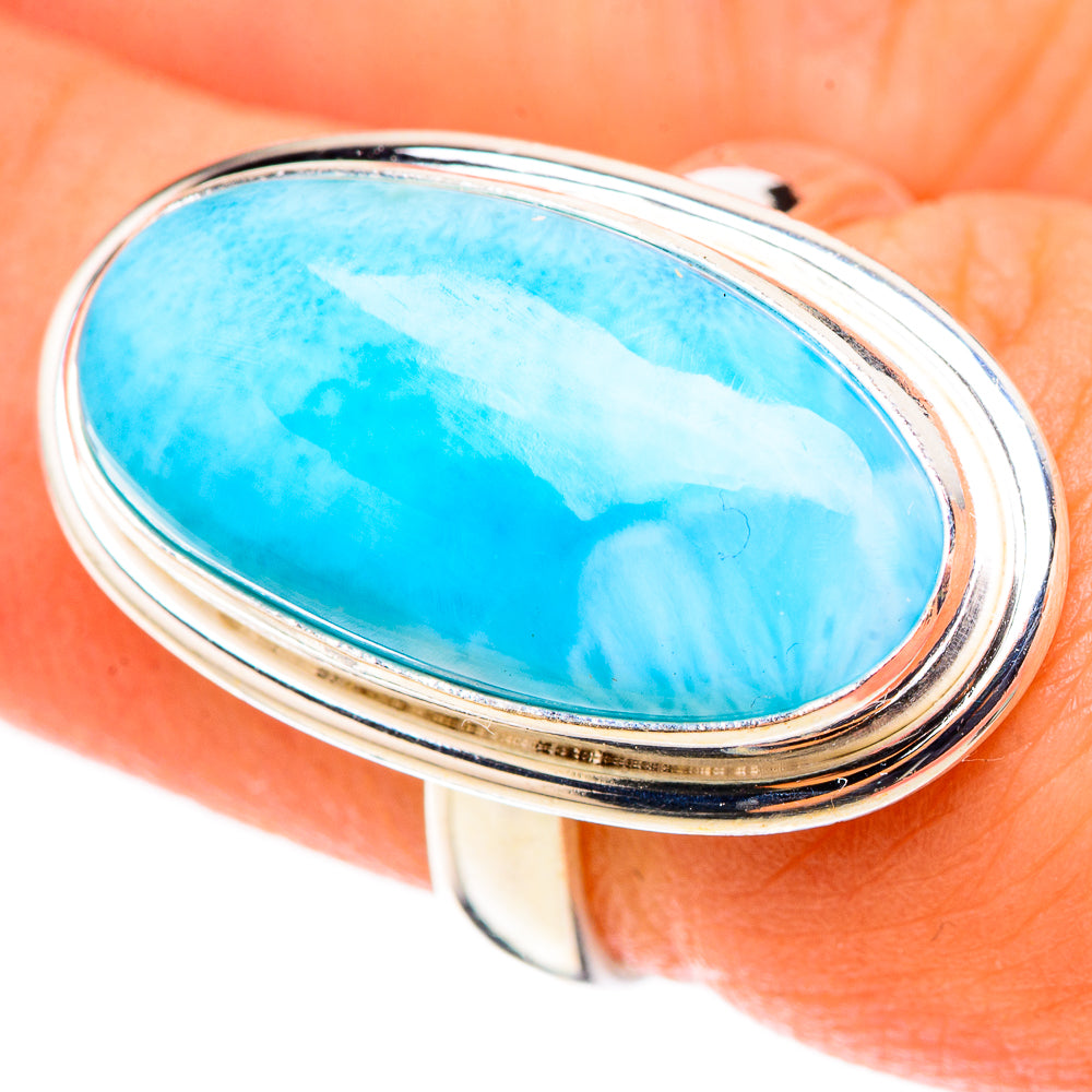 Larimar Rings handcrafted by Ana Silver Co - RING123896