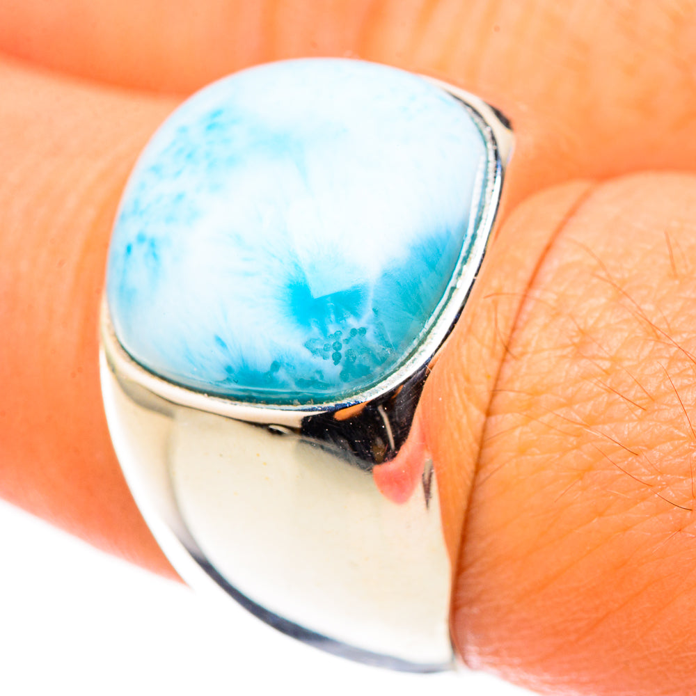 Larimar Rings handcrafted by Ana Silver Co - RING123898