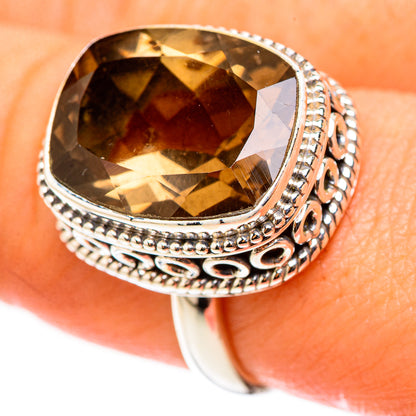 Smoky Quartz Rings handcrafted by Ana Silver Co - RING123903