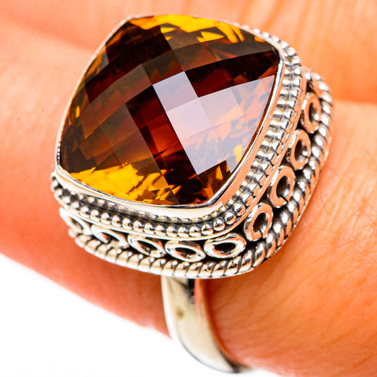 Mandarin Citrine Rings handcrafted by Ana Silver Co - RING123904