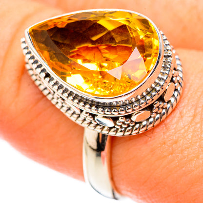 Citrine Rings handcrafted by Ana Silver Co - RING123905