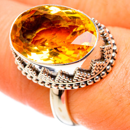Citrine Rings handcrafted by Ana Silver Co - RING123906