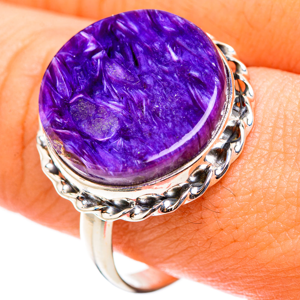 Charoite Rings handcrafted by Ana Silver Co - RING123912