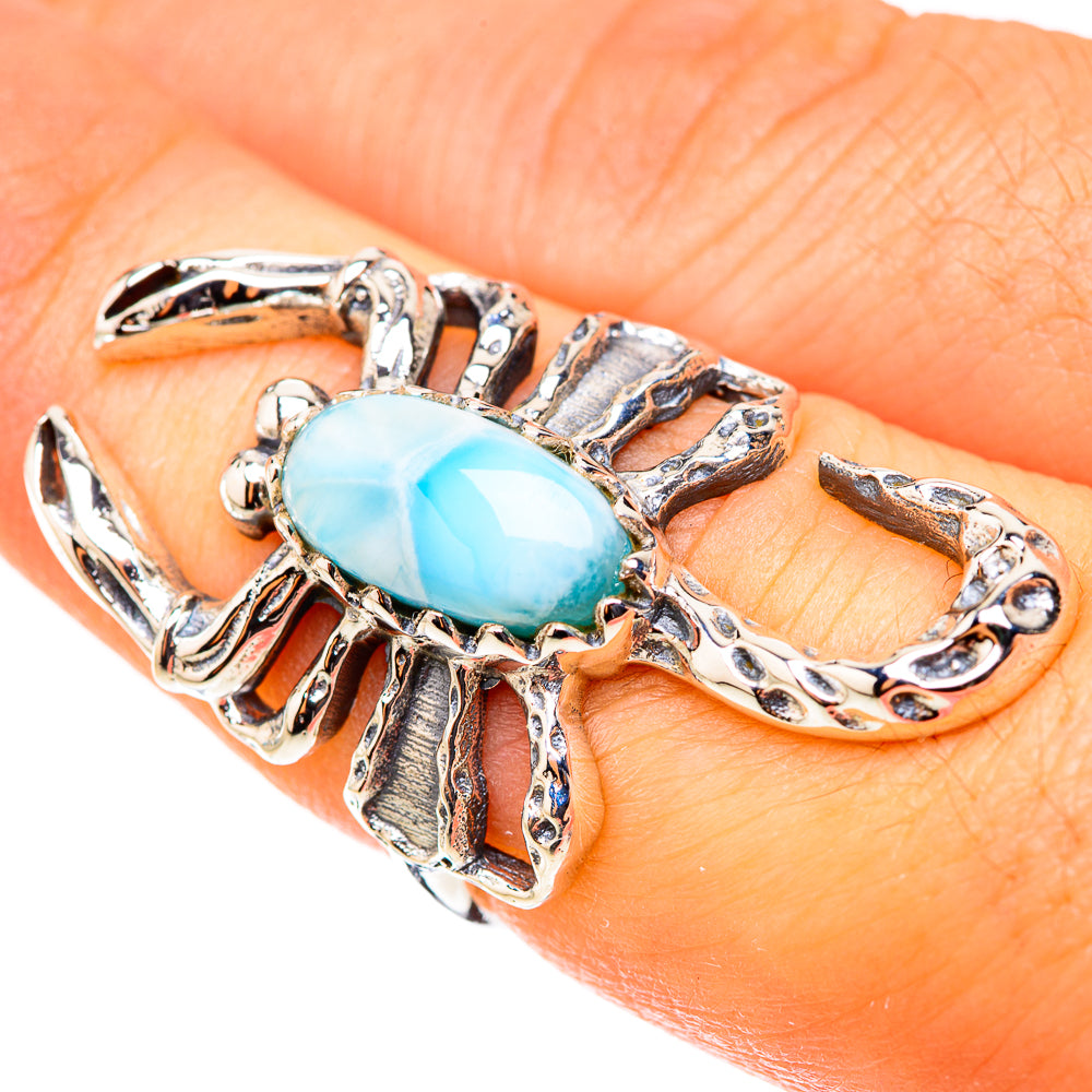 Larimar Rings handcrafted by Ana Silver Co - RING123925