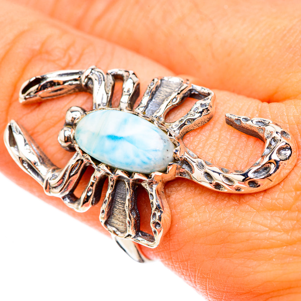 Larimar Rings handcrafted by Ana Silver Co - RING123929