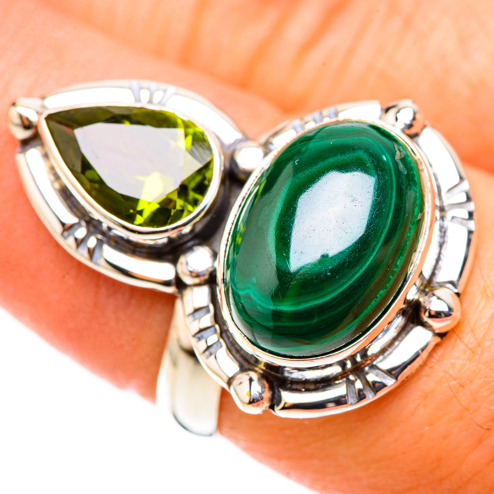 Malachite Rings handcrafted by Ana Silver Co - RING123930