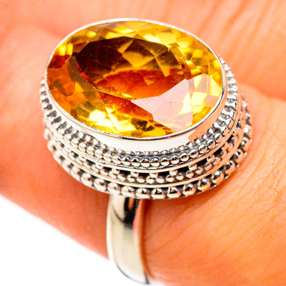 Citrine Rings handcrafted by Ana Silver Co - RING123934