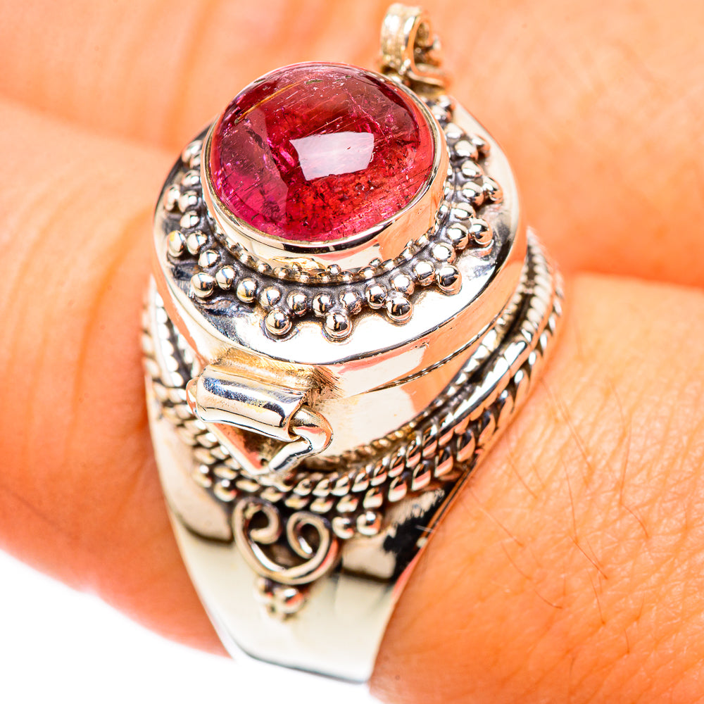 Pink Tourmaline Rings handcrafted by Ana Silver Co - RING123936