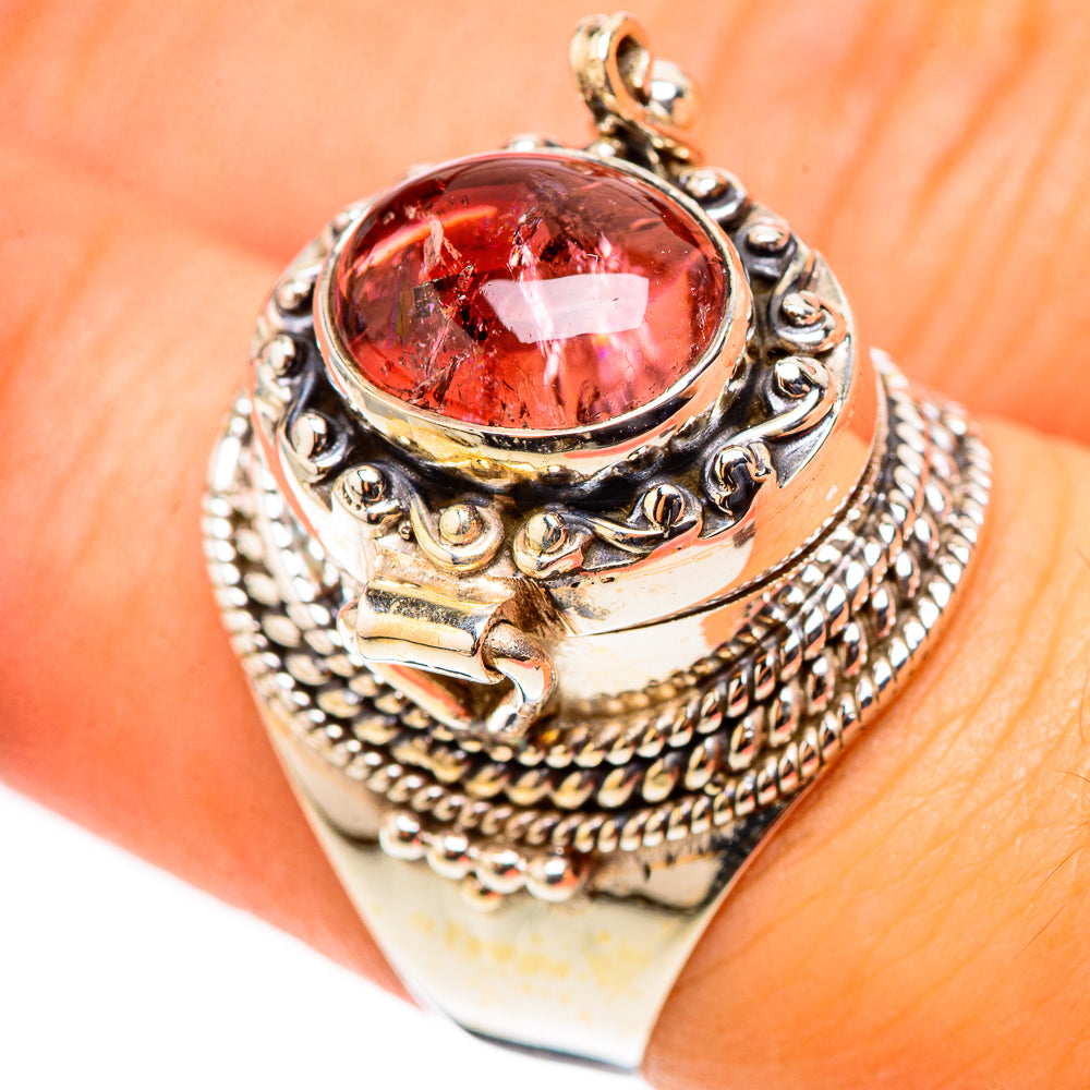 Pink Tourmaline Rings handcrafted by Ana Silver Co - RING123938