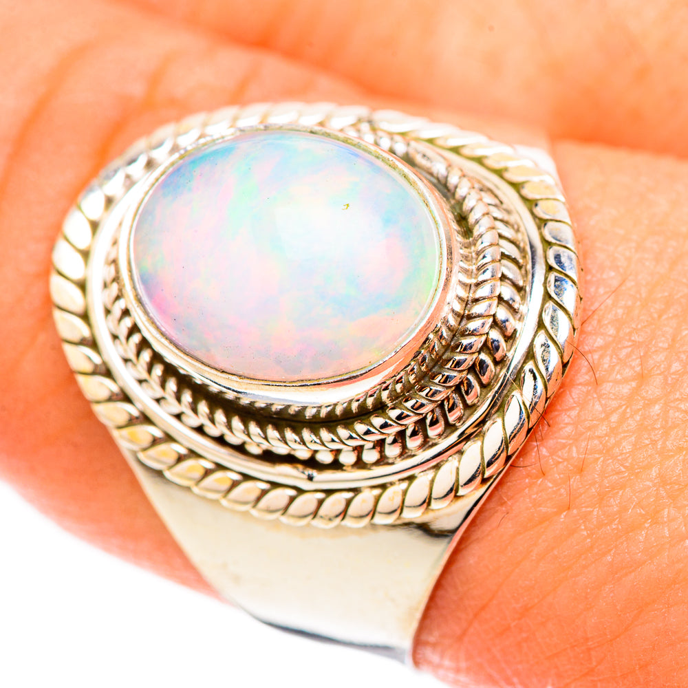 Ethiopian Opal Rings handcrafted by Ana Silver Co - RING123946