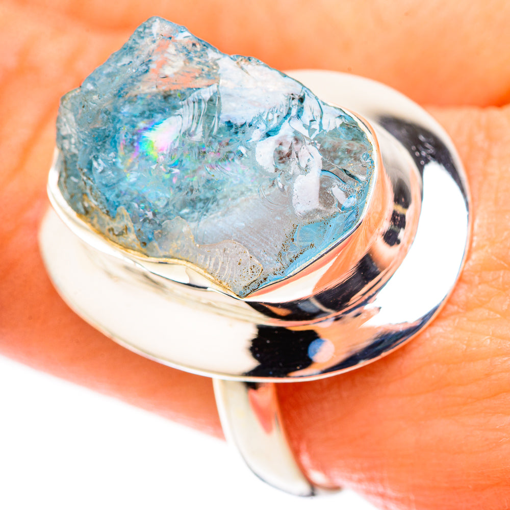 Aquamarine Rings handcrafted by Ana Silver Co - RING123949