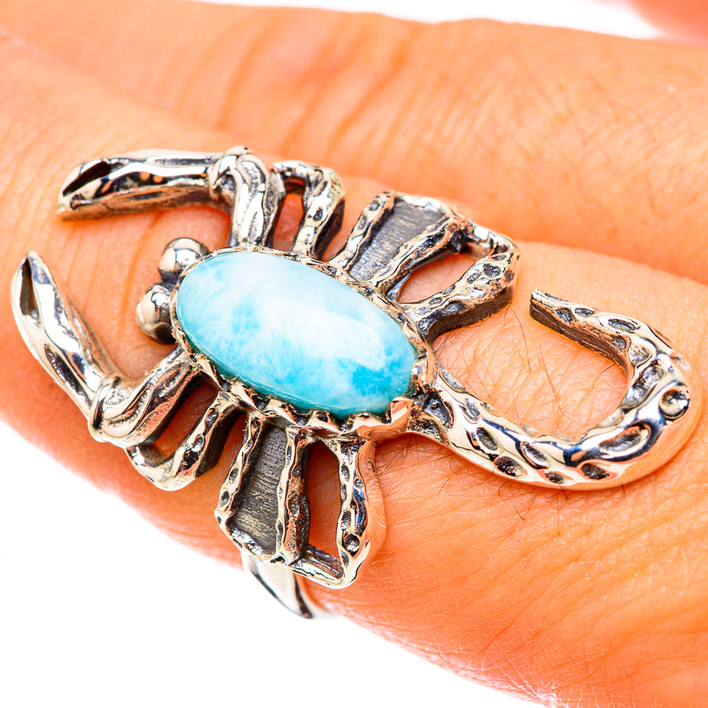 Larimar Rings handcrafted by Ana Silver Co - RING123950