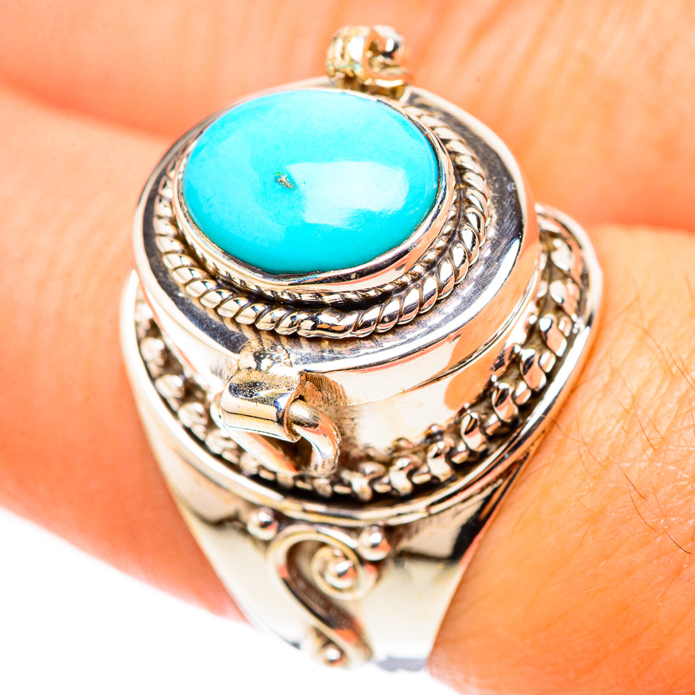 Sleeping Beauty Turquoise Rings handcrafted by Ana Silver Co - RING123952
