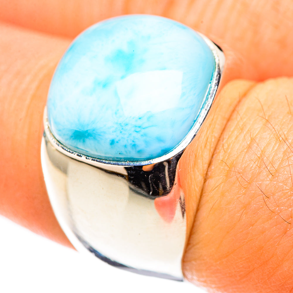 Larimar Rings handcrafted by Ana Silver Co - RING123954