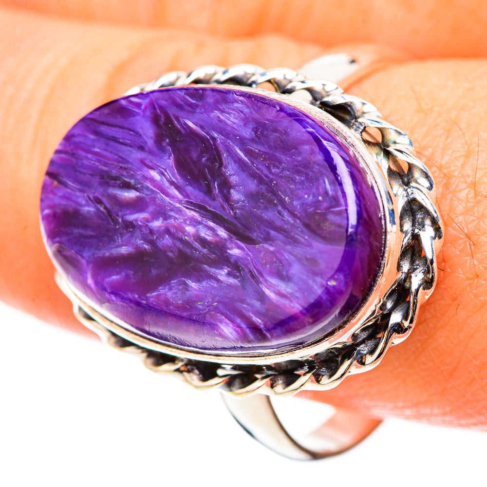 Charoite Rings handcrafted by Ana Silver Co - RING123968