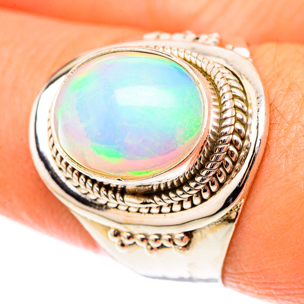 Ethiopian Opal Rings handcrafted by Ana Silver Co - RING123973