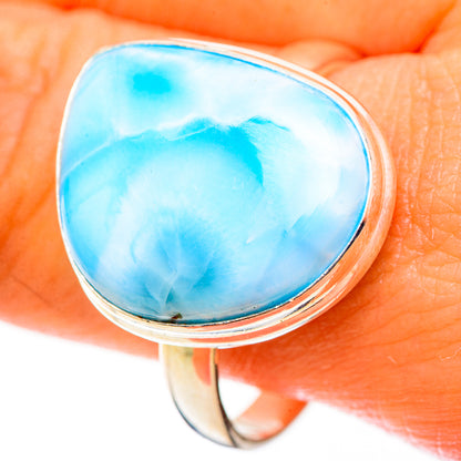 Larimar Rings handcrafted by Ana Silver Co - RING123983