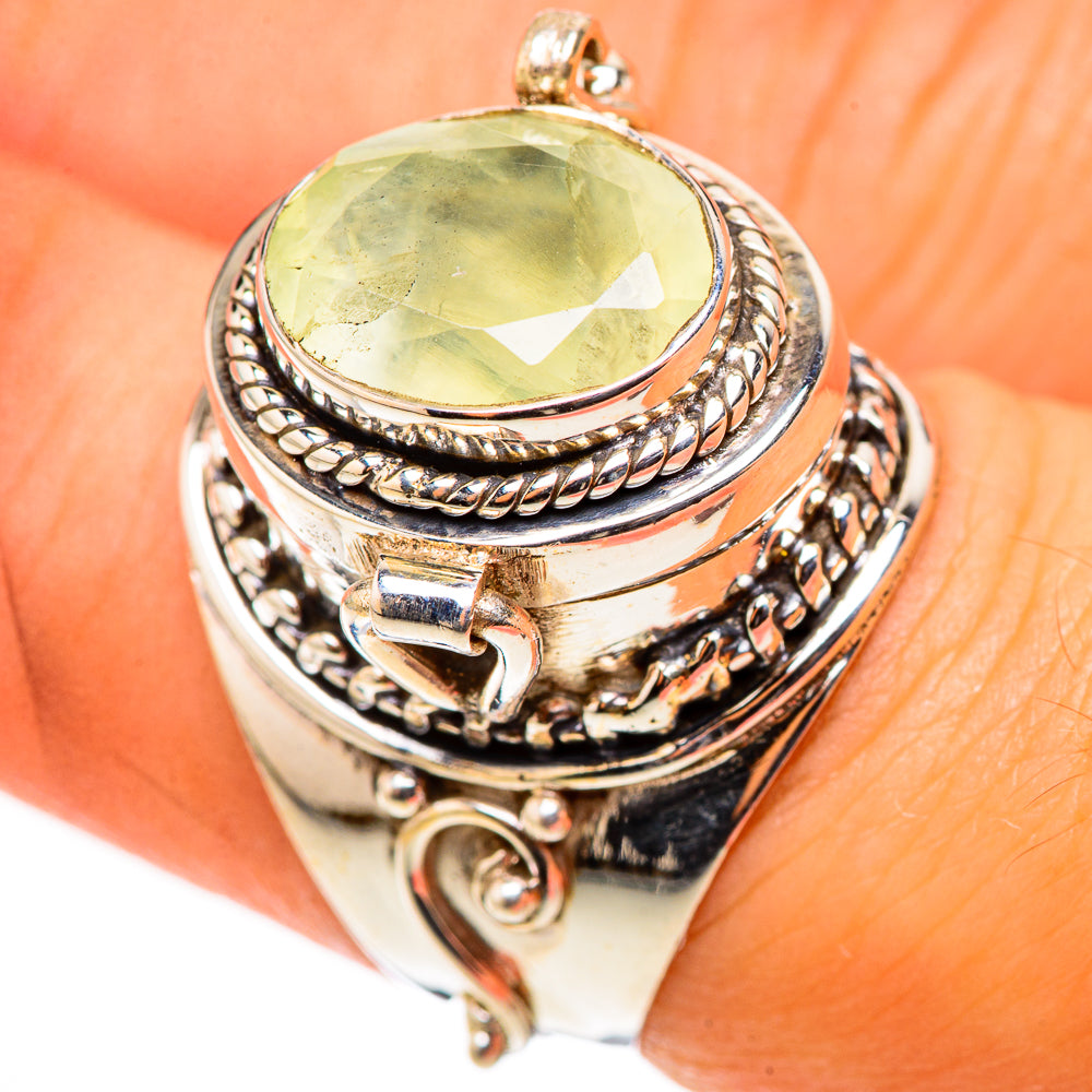 Prehnite Rings handcrafted by Ana Silver Co - RING123985