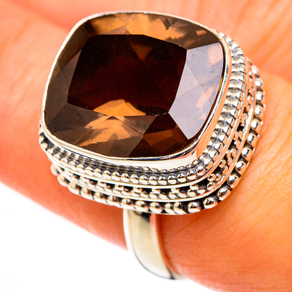 Smoky Quartz Rings handcrafted by Ana Silver Co - RING123987