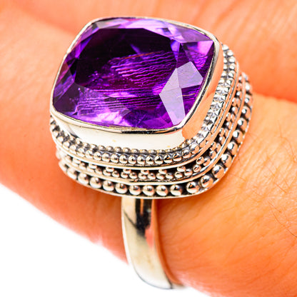 Brazilian Amethyst Rings handcrafted by Ana Silver Co - RING123991