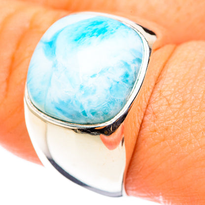Larimar Rings handcrafted by Ana Silver Co - RING124006