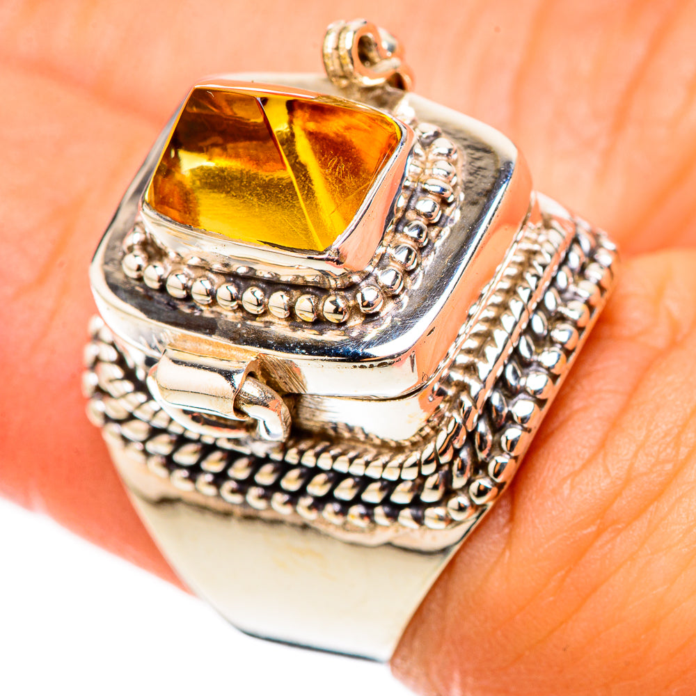 Citrine Rings handcrafted by Ana Silver Co - RING124011