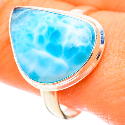 Larimar Rings handcrafted by Ana Silver Co - RING124035