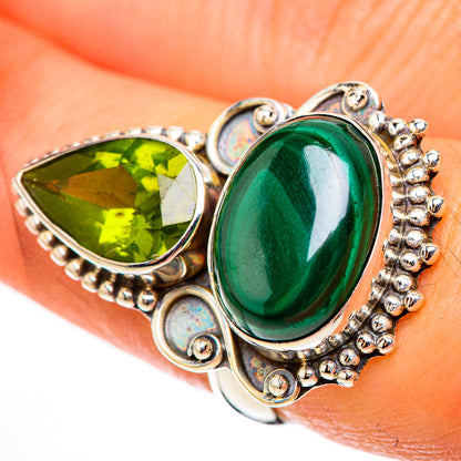 Malachite Rings handcrafted by Ana Silver Co - RING124036