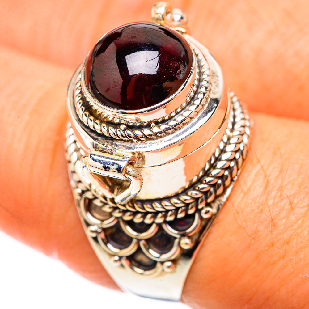 Garnet Rings handcrafted by Ana Silver Co - RING124041