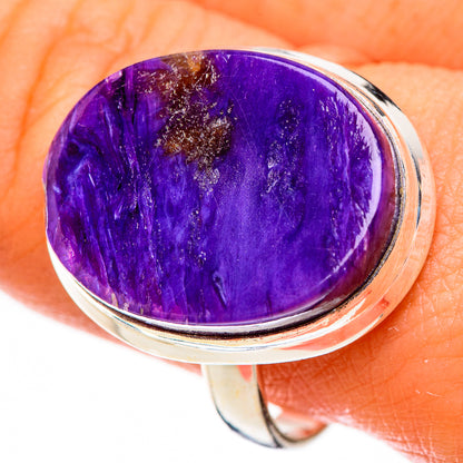 Charoite Rings handcrafted by Ana Silver Co - RING124043