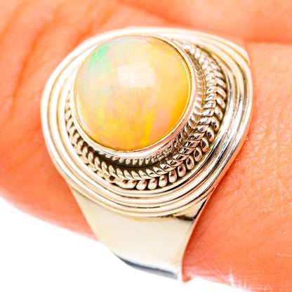 Ethiopian Opal Rings handcrafted by Ana Silver Co - RING124047
