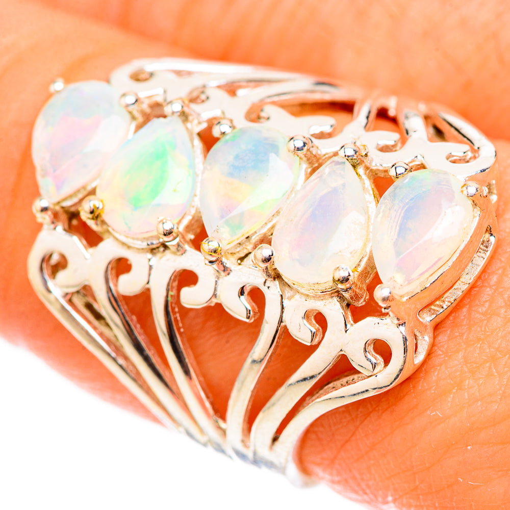 Ethiopian Opal Rings handcrafted by Ana Silver Co - RING124048
