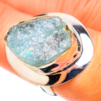 Aquamarine Rings handcrafted by Ana Silver Co - RING124049