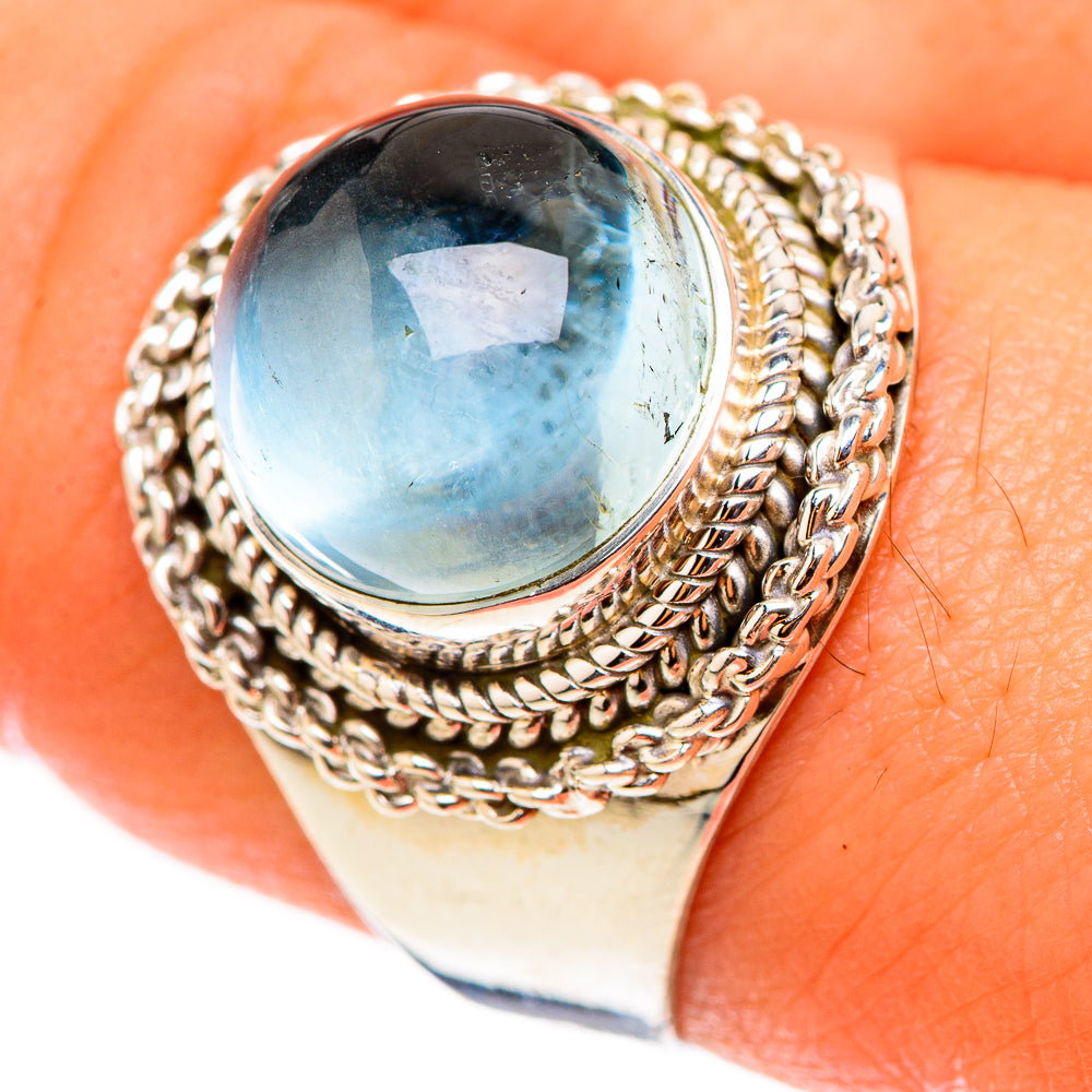 Aquamarine Rings handcrafted by Ana Silver Co - RING124051