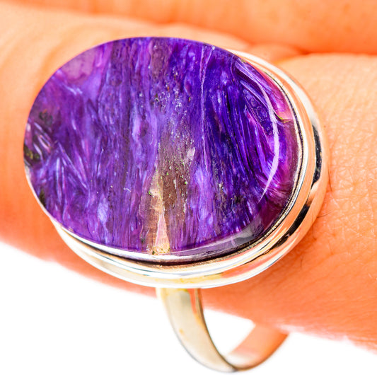 Charoite Rings handcrafted by Ana Silver Co - RING124066