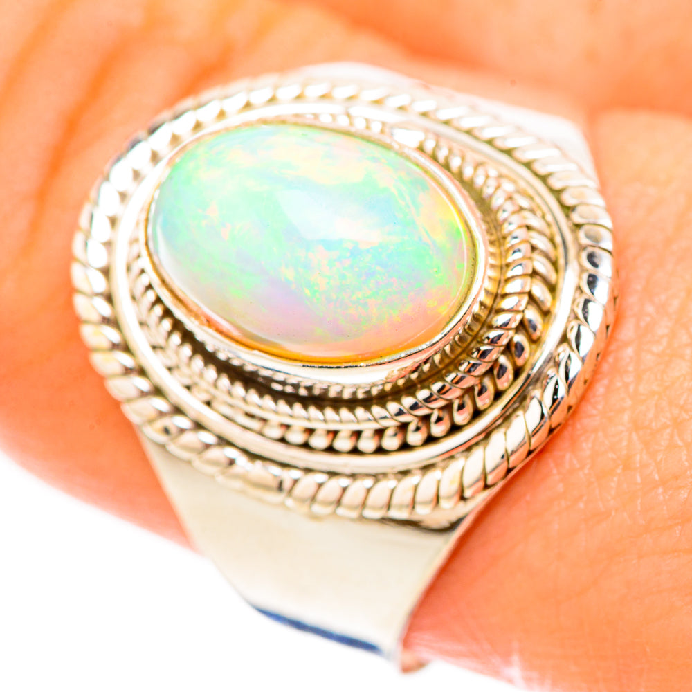 Ethiopian Opal Rings handcrafted by Ana Silver Co - RING124067
