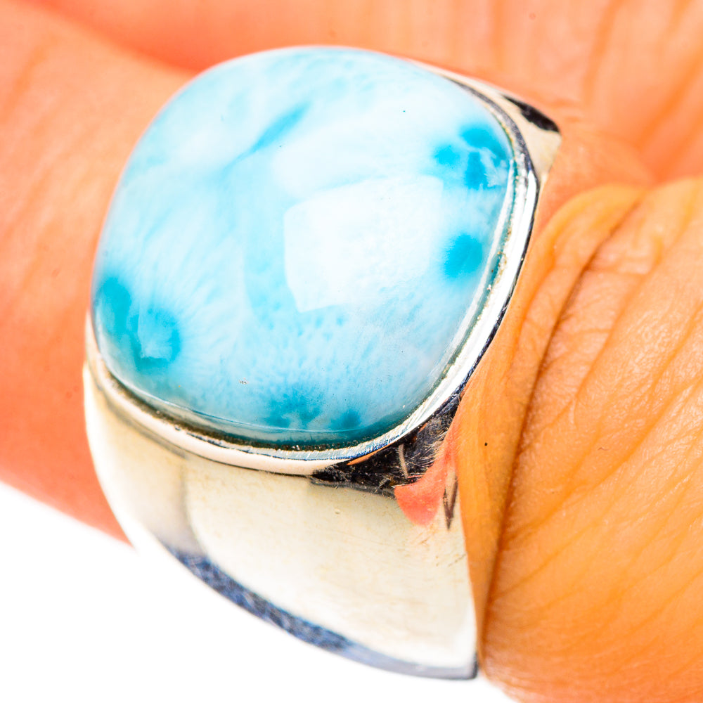 Larimar Rings handcrafted by Ana Silver Co - RING124070
